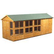 Power 18x6 Apex Combined Potting Shed with 6ft Storage Section